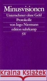 Minusvisionen Niermann, Ingo 9783518123270 Suhrkamp - książka