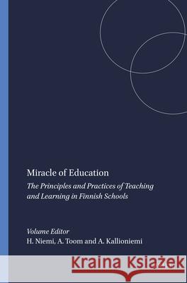 Miracle of Education Hannele Niemi Auli Toom Arto Kallioniemi 9789463007740 Sense Publishers - książka