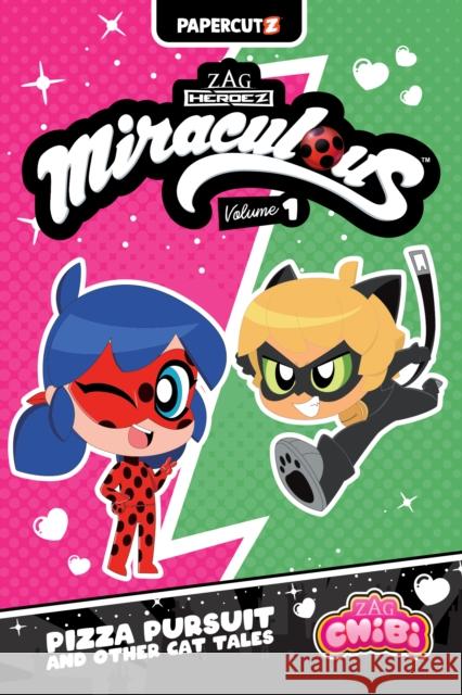 Miraculous Chibi Vol. 1: Pizza Pursuit and Other Cat Tales Carrie Harris 9781545821084 Papercutz - książka