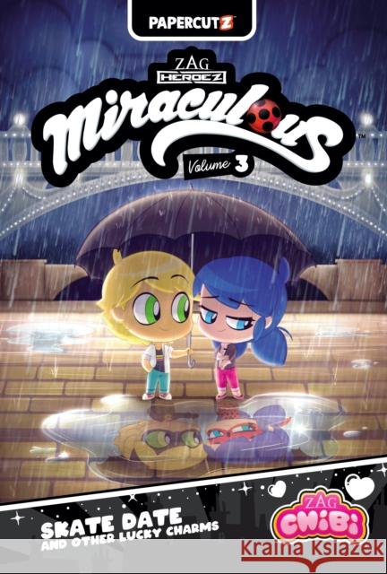 Miraculous Chibi Vol. 3: Skate Date and Other Lucky Charms Carrie Harris 9781545818404 Papercutz - książka