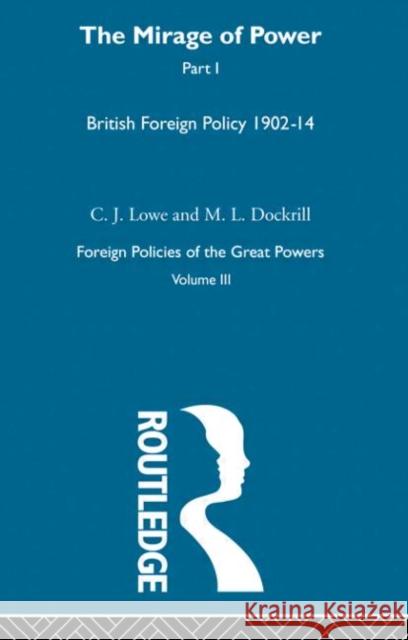 Mirage Of Power Pt1         V3 C. J. Lowe M. L. Dockrill 9780415273671 Routledge - książka