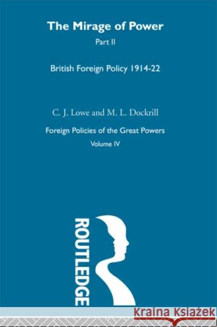 Mirage Of Power Pt2         V4 C. J. Lowe M. L. Dockrill 9780415273688 Routledge - książka