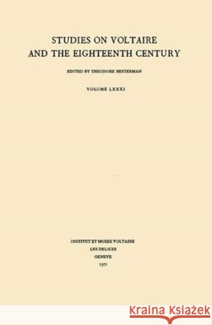 Miscellany/Mélanges: 1971 Theodore Besterman 9780729401739 Liverpool University Press - książka