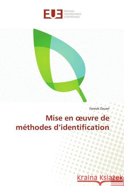 Mise en oeuvre de méthodes d'identification Zouari, Farouk 9783841665232 Éditions universitaires européennes - książka