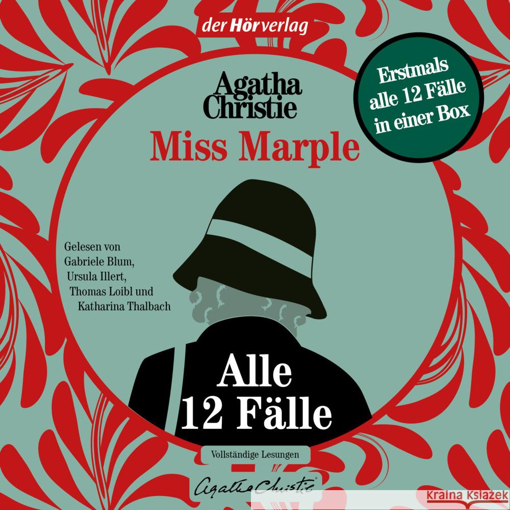 Miss Marple - Alle 12 Fälle, 10 Audio-CD, 10 MP3 Christie, Agatha 9783844547801 DHV Der HörVerlag - książka
