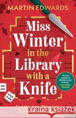 Miss Winter in the Library with a Knife Martin Edwards 9781464252969 Poisoned Pen Press - książka