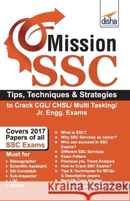 Mission SSC - Tips, Techniques & Strategies to Crack CGL/ CHSL/ Multi Tasking/ Jr. Engg. Exams Disha Experts 9789387421592 Disha Publication - książka