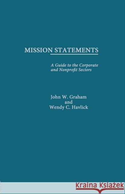 Mission Statements John Graham 9781138863811 Routledge - książka