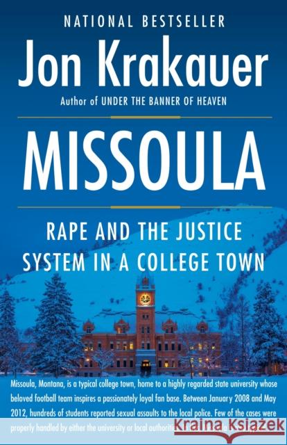 Missoula: Rape and the Justice System in a College Town Krakauer, Jon 9780804170567 Anchor Books - książka