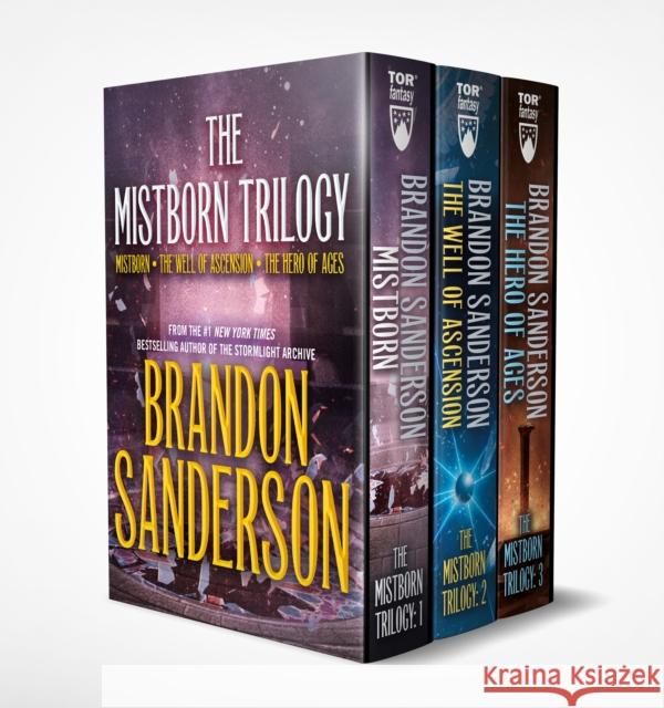 Mistborn Boxed Set I: Mistborn, the Well of Ascension, the Hero of Ages Brandon Sanderson 9781250267177 Tor Publishing Group - książka