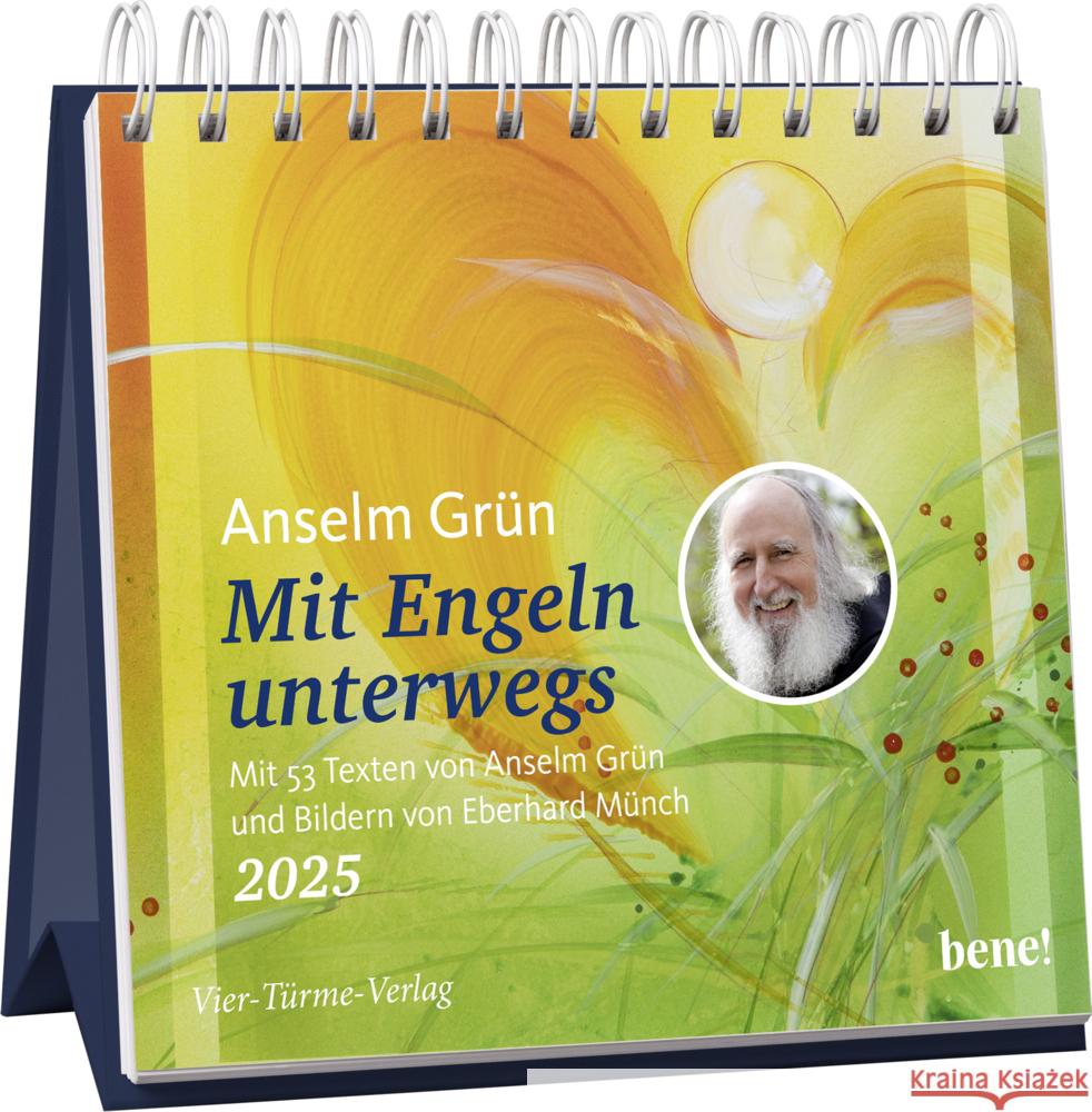 Mit Engeln unterwegs 2025 Grün, Anselm 9783736505407 Vier Türme - książka