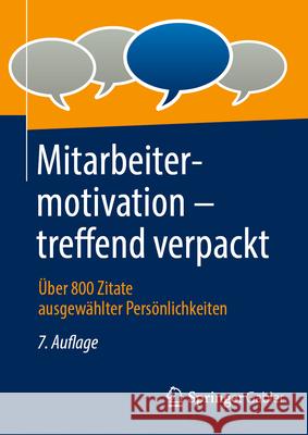 Mitarbeitermotivation - treffend verpackt  9783658497156 Springer Gabler - książka