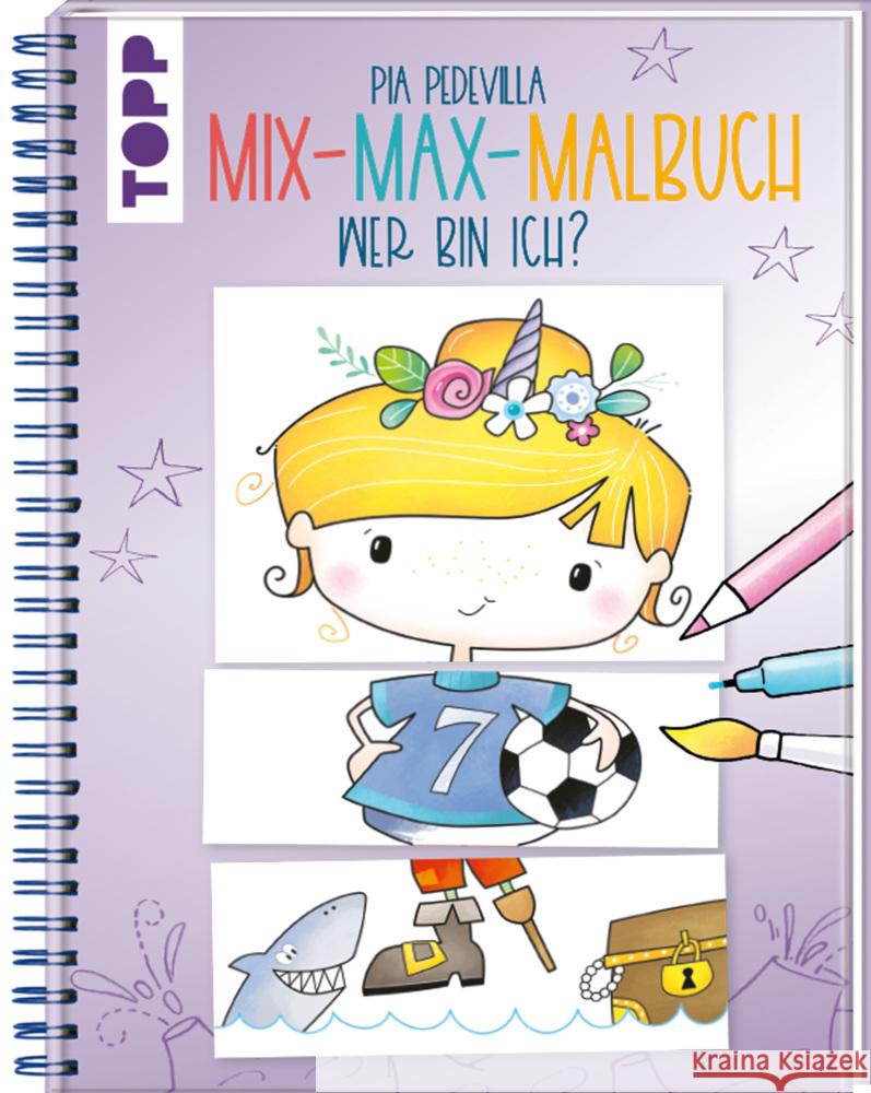 Mix-Max-Malbuch Wer bin ich? Pedevilla, Pia 9783735890689 Frech - książka