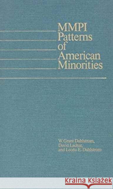 Mmpi Patterns Of American Minorities Leona Dahlstrom David Lachar Leona E. Dahlstrom 9780816615308 University of Minnesota Press - książka
