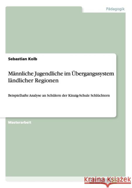 Männliche Jugendliche im Übergangssystem ländlicher Regionen: Beispielhafte Analyse an Schülern der Kinzig-Schule Schlüchtern Kolb, Sebastian 9783656617648 Grin Verlag Gmbh - książka