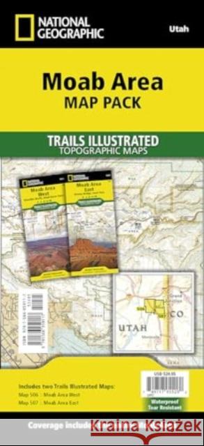 Moab Area [Map Pack Bundle] National Geographic Maps - Trails Illust 9781566959117 National Geographic Maps - książka