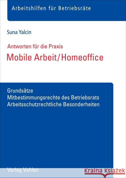 Mobile Arbeit / Homeoffice Yalcin, Suna 9783800671199 Vahlen - książka