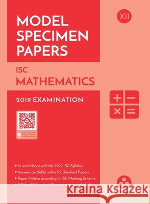 Model Specimen Papers for Mathematics Oswal Publishers 9789387660199 Oswal Printers & Publishers Pvt Ltd - książka