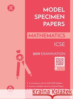 Model Specimen Papers for Mathematics Oswal Publishers 9789387660328 Oswal Printers & Publishers Pvt Ltd - książka