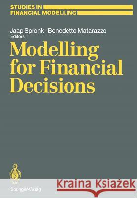 Modelling for Financial Decisions: Proceedings of the 5th Meeting of the Euro Working Group on 