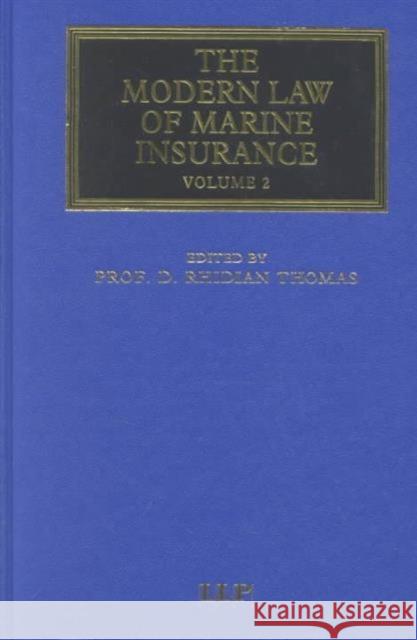 Modern Law of Marine Insurance Volume 2   9781843111207  - książka