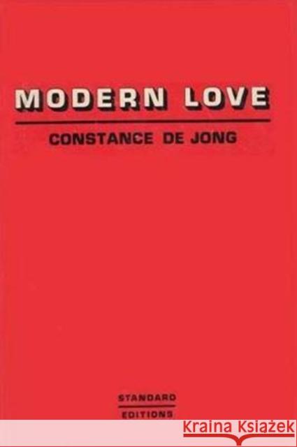 Modern Love Constance Dejong 9780991558520 Primary Information - książka