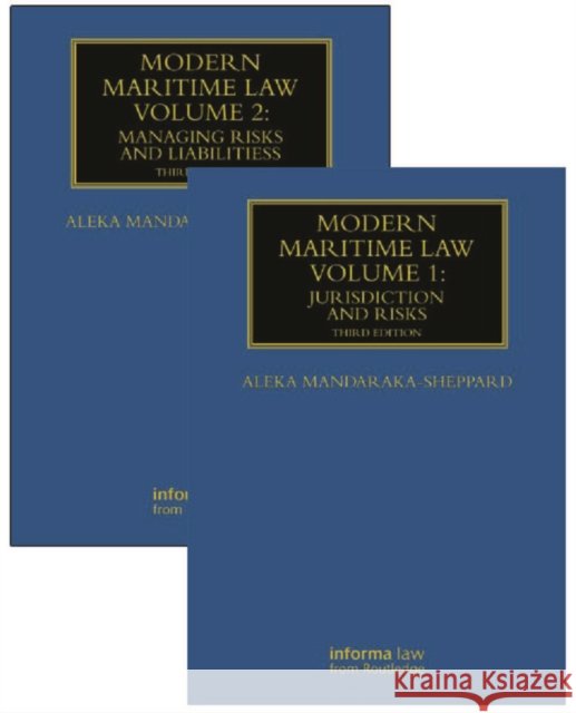 Modern Maritime Law (Volumes 1 and 2) Aleka Mandaraka-Sheppard 9781032917283 Taylor & Francis Ltd - książka