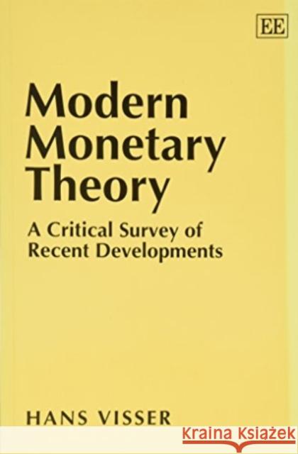Modern Monetary Theory: A Critical Survey of Recent Developments  9781852788476 Edward Elgar Publishing Ltd - książka