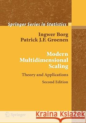 Modern Multidimensional Scaling: Theory and Applications Borg, I. 9780387251509  - książka
