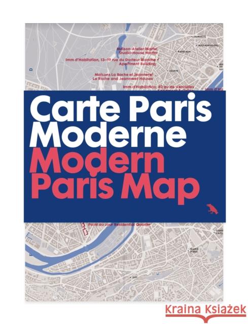 Modern Paris Map: Carte Paris Moderne Robin Wilson 9781912018857 Blue Crow Media - książka