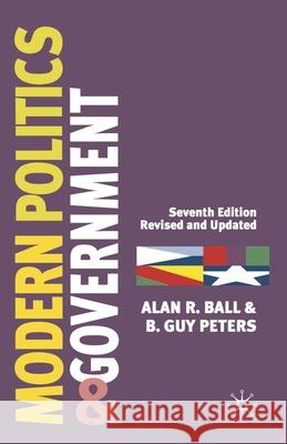 Modern Politics and Government Alan R Ball 9780333961612  - książka