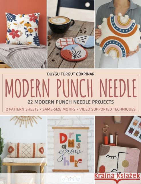 Modern Punch Needle: Modern and Fresh Punch Needle Projects Turgut, Duygu 9786057834676 Tuva Publishing - książka