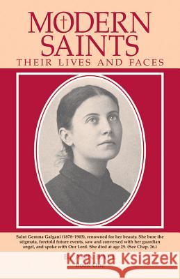 Modern Saints Book 1: Their Lives and Their Faces Ann Ball 9780895552228 Tan Books & Publishers - książka