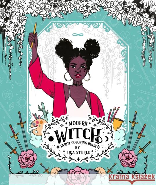 Modern Witch Tarot Coloring Book Lisa Sterle 9781912634330 Liminal 11 - książka