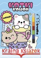 Modułowa kredka. Kawaii kotki z naklejkami Katarzyna Salamon 9788368520538 Martel - książka
