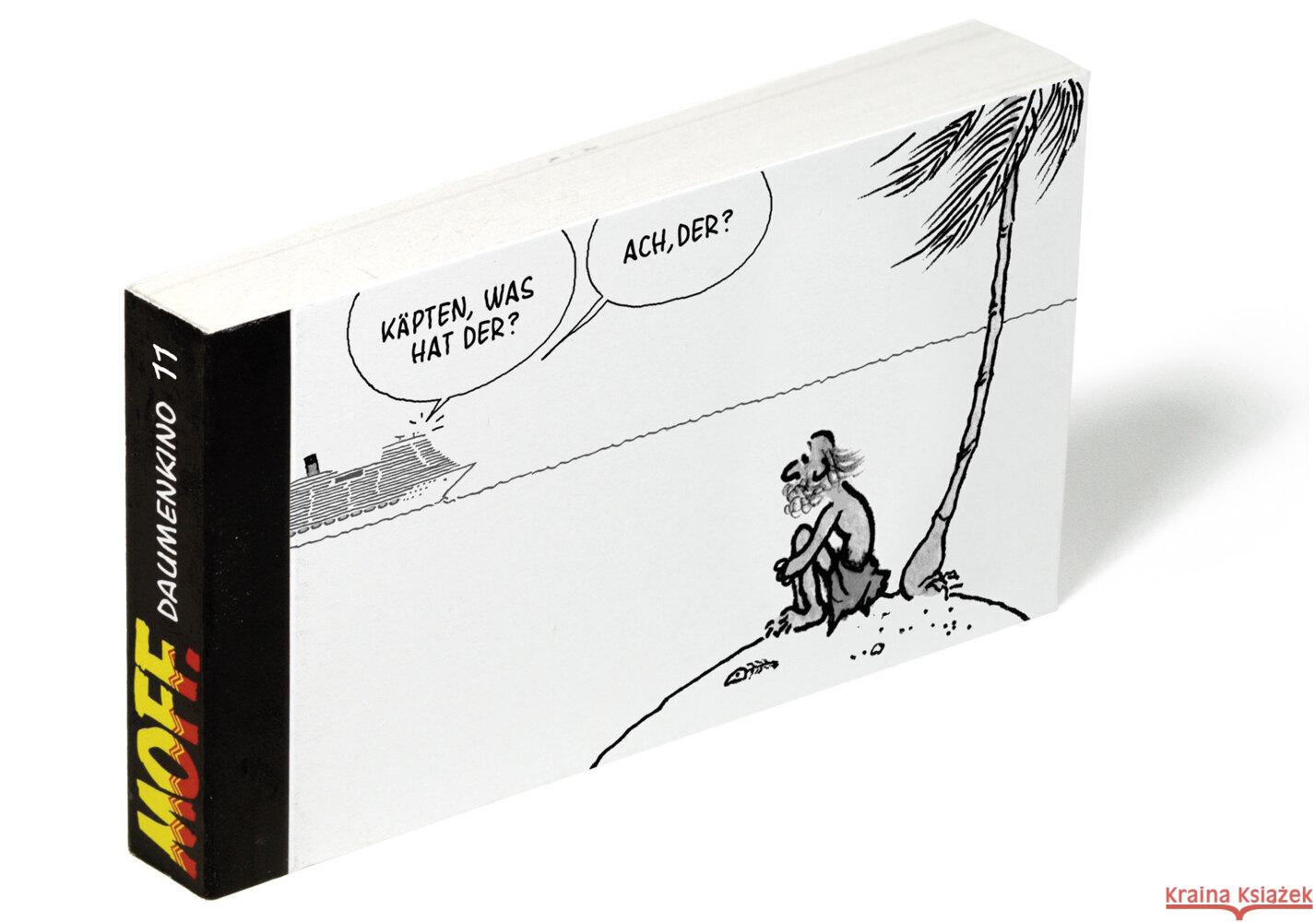 MOFF. Daumenkino Nr. 11 - Einsame Insel Haderer, Gerhard 9783903055681 Scherz & Schund Fabrik - książka