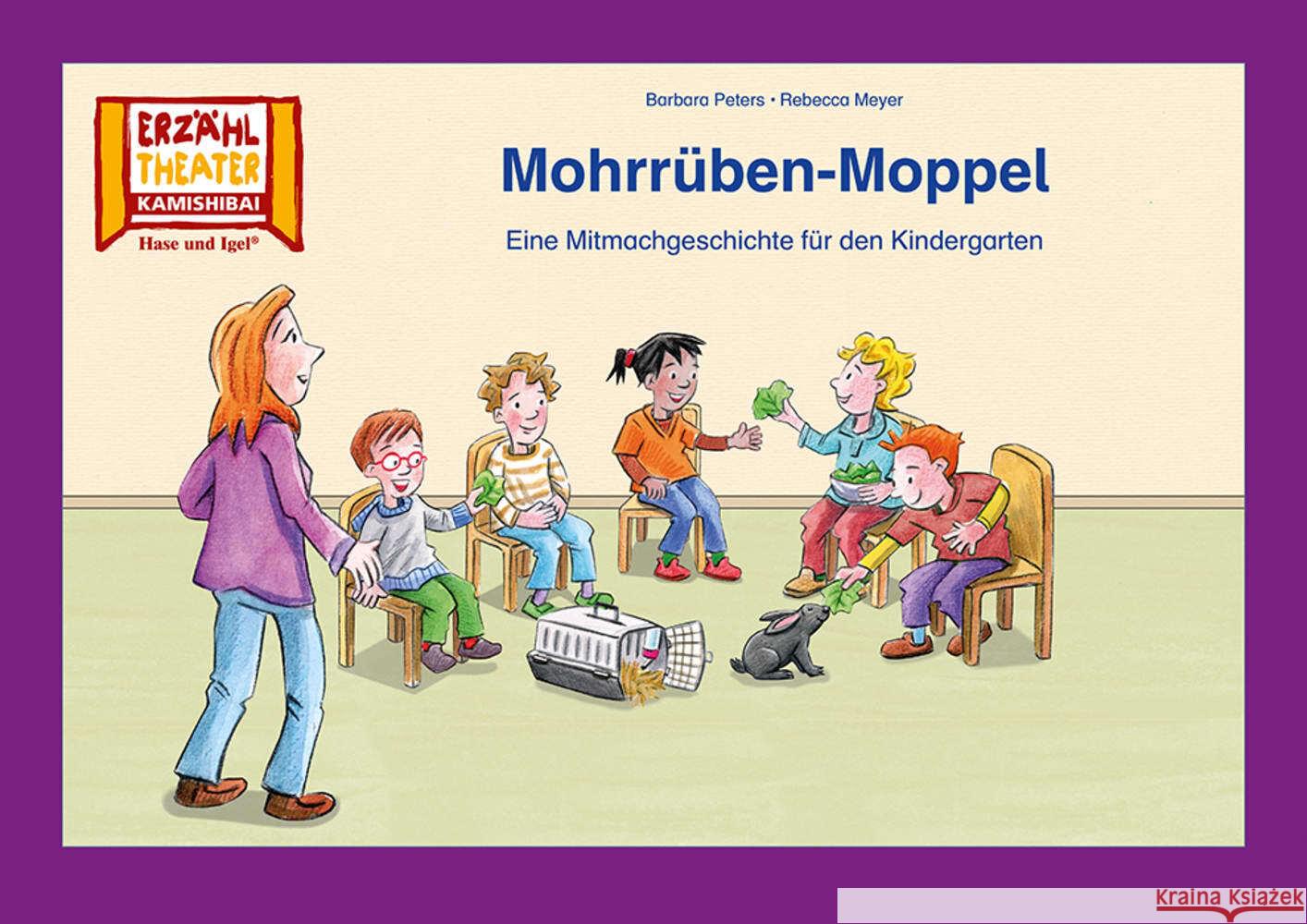 Mohrrüben-Moppel / Kamishibai Bildkarten Peters, Barbara 4260505832629 Hase und Igel - książka