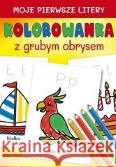 Moje pierwsze litery. Kolorowanka z grubym obrysem Beata Guzowska 9788382602982 LITERAT - książka