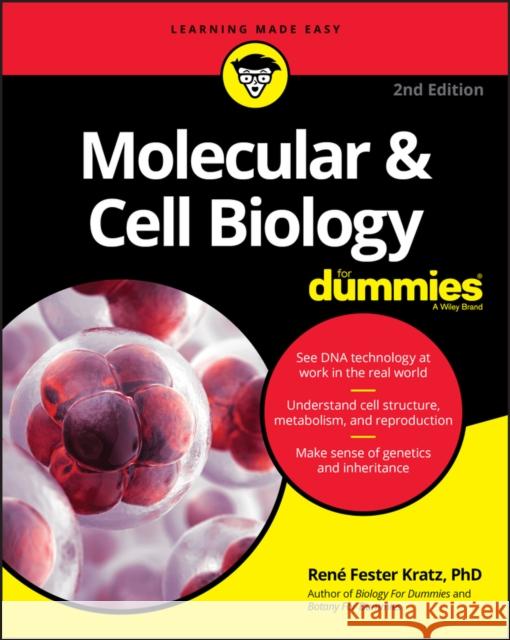 Molecular & Cell Biology For Dummies Rene Fester Kratz 9781119620402 John Wiley & Sons Inc - książka