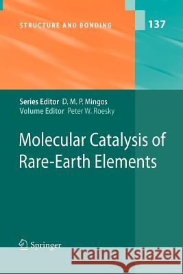 Molecular Catalysis of Rare-Earth Elements Peter W. Roesky 9783642264122 Springer - książka