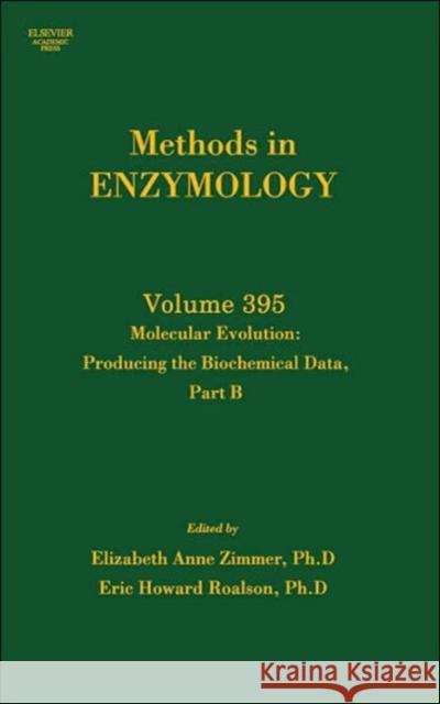 Molecular Evolution, Producing the Biochemical Data, Part B: Volume 395 Zimmer, Elizabeth A. 9780121828004 Academic Press - książka