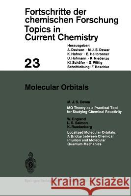 Molecular Orbitals  9783540055044 Not Avail - książka