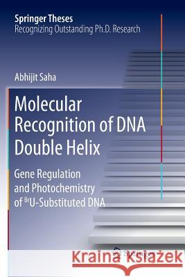 Molecular Recognition of DNA Double Helix: Gene Regulation and Photochemistry of Bru Substituted DNA Saha, Abhijit 9789811342288 Springer - książka