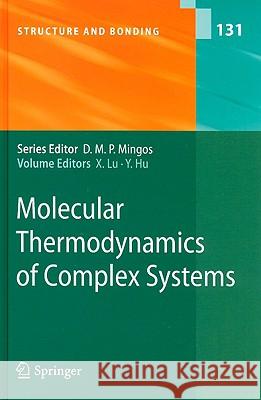 Molecular Thermodynamics of Complex Systems Xiaohua Lu 9783540691143 Springer - książka