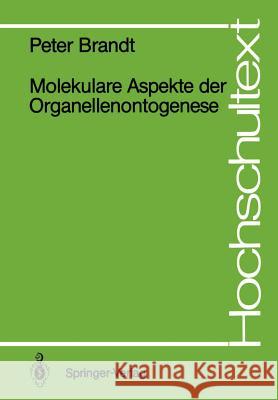 Molekulare Aspekte der Organellenontogenese Peter Brandt 9783540189596 Springer-Verlag Berlin and Heidelberg GmbH &  - książka