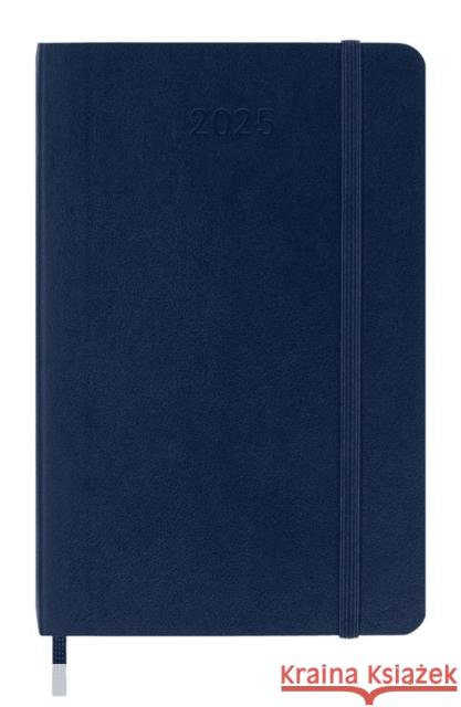 Moleskine 2025 12-Month Weekly Pocket Softcover Notebook: Sapphire Blue Moleskine 8056999270360 Moleskine - książka