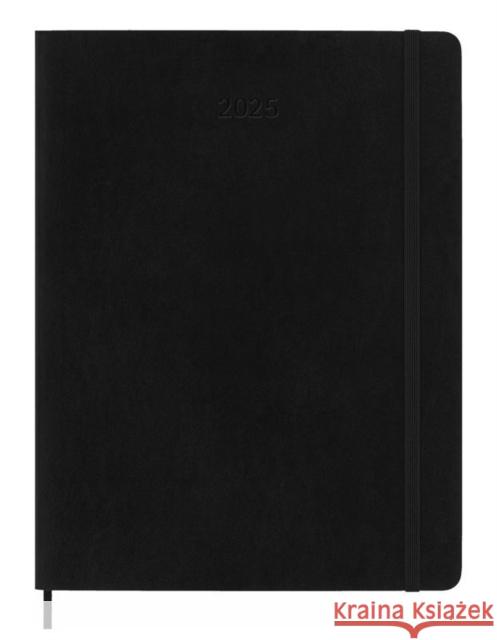 Moleskine 2025 12-Month Weekly XL Softcover Notebook: Black Moleskine 8056999270438 Moleskine - książka