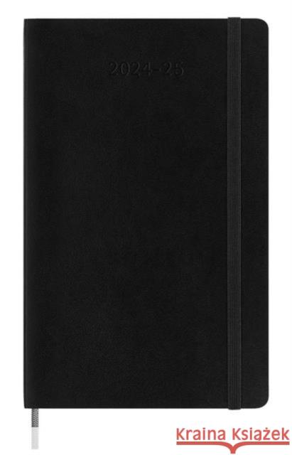 Moleskine 2025 18-Month Weekly Large Softcover Notebook: Black Moleskine 8056999270599 Moleskine - książka