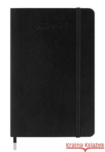 Moleskine 2025 18-Month Weekly Pocket Softcover Notebook: Black Moleskine 8056999270650 Moleskine - książka