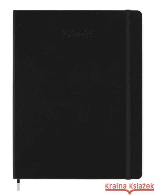 Moleskine 2025 18-Month Weekly XL Hardcover Notebook: Black Moleskine 8056999270674 Moleskine Germany - książka